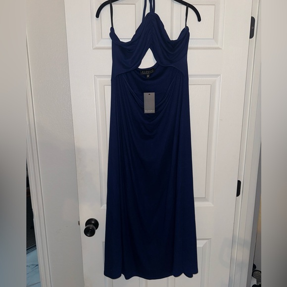 Eloquii Ribbed Dress with Halter Neck - Picture 2 of 3